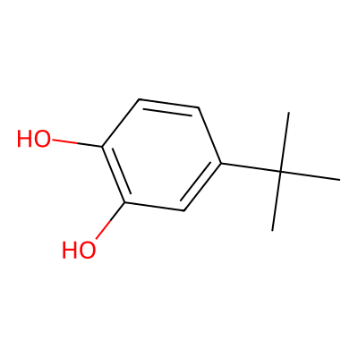 Chemical structure of 4-tert-Butylcatechol