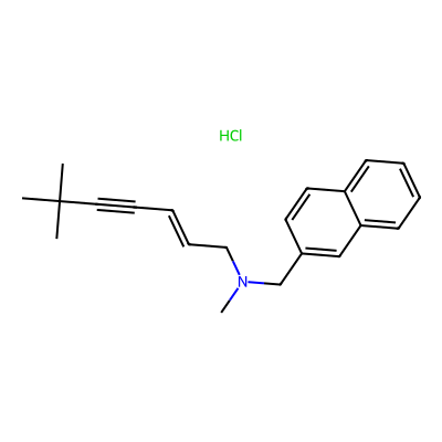 Chemical structure of Terbinafine Related Compound C