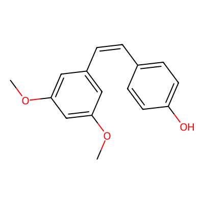 Chemical structure of Cis-Pterostilbene