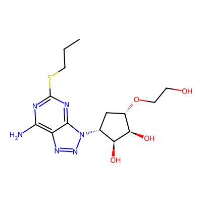Chemical structure of Ticagrelor Impurity A