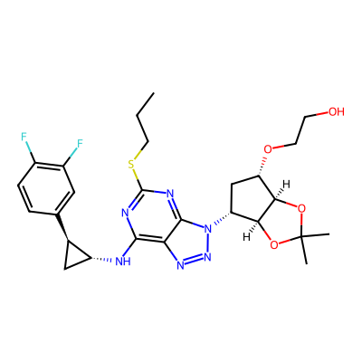 Chemical structure of Ticagrelor Impurity D