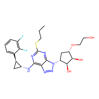 Chemical structure of Ticagrelor 5A (2,3 DF) Impurity