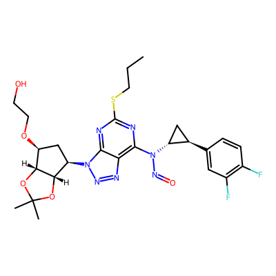Chemical structure of N-Nitroso Ticagrelor EP Impurity D