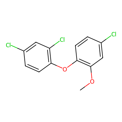 Chemical structure of Triclosan Methyl Ether