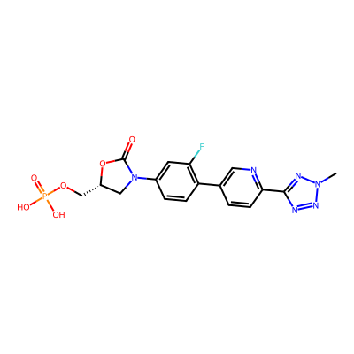 Chemical structure of Tedizolid Phosphate