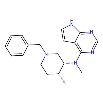Chemical structure of Tofacitinib Benzyl Impurity