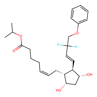 Chemical structure of Tafluprost