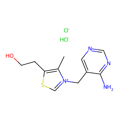 Chemical structure of Thiamine Impurity B (Hydrochloride Salt)
