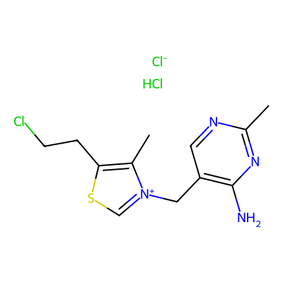 Chemical structure of Thiamine - Impurity C (Hydrochloride Salt)