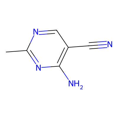 Chemical structure of 4-Amino-5-cyano-2-methylpyrimidine