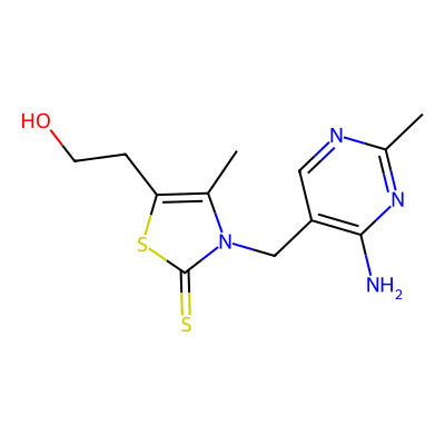 Chemical structure of Thiamine Hydrochloride - Impurity E (Freebase)