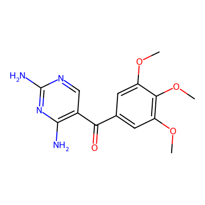 Chemical structure of Trimethoprim-B