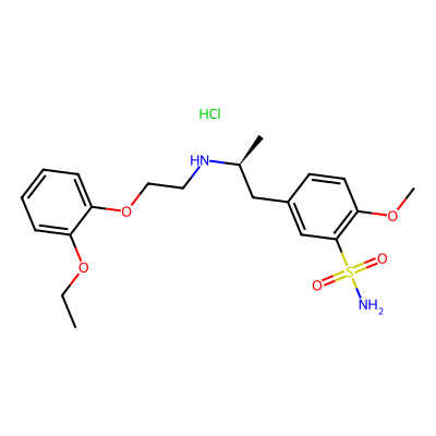 Chemical structure of Tamsulosin EP Impurity G (HCl Salt)