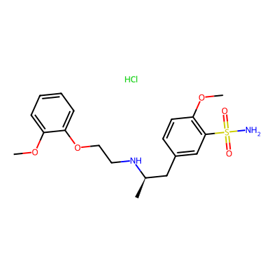 Chemical structure of Tamsulosin Desmethoxy Impurity