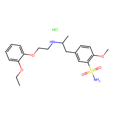 Chemical structure of rac Tamsulosin Hydrochloride