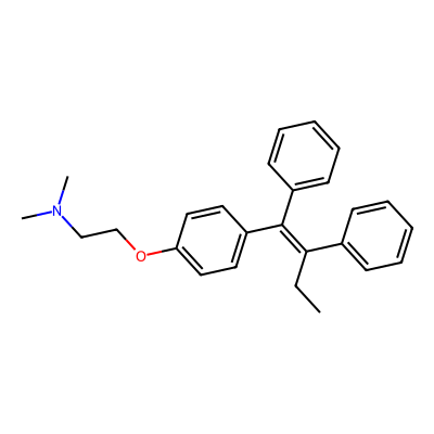 Chemical structure of Tamoxifen Citrate E-isomer