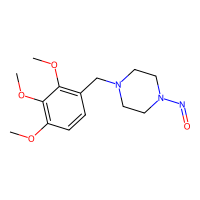 Chemical structure of N-Nitroso Trimetazidine