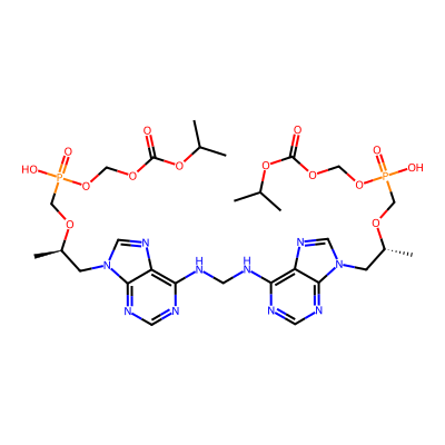 Chemical structure of Tenofovir Disoproxil Fumarate Impurity F