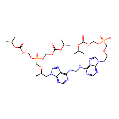 Chemical structure of Tenofovir Disoproxil Fumarate Impurity I