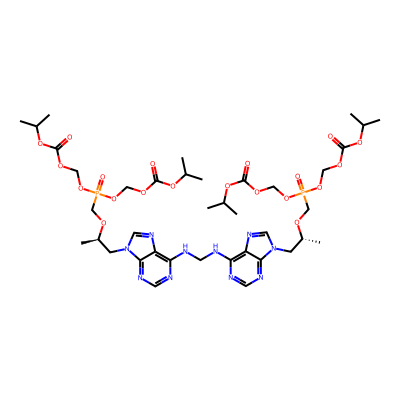 Chemical structure of Tenofovir Disoproxil Fumarate Impurity J