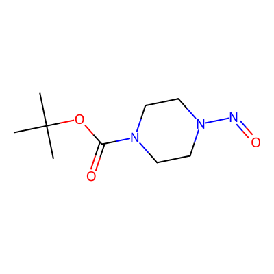 Chemical structure of N-Boc piperazine nitroso
