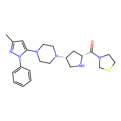 Chemical structure of Teneligliptin R Isomer