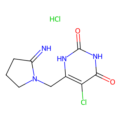 Chemical structure of Tipiracil Hydrochloride