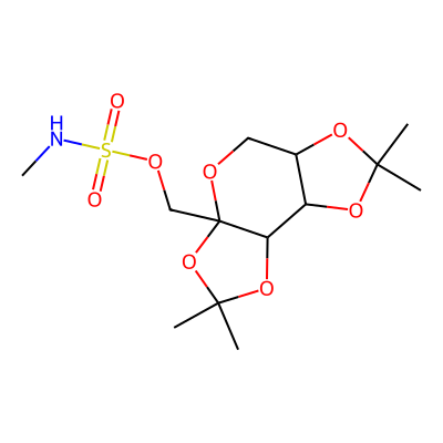 Chemical structure of N-methyl Topiramate Impurity