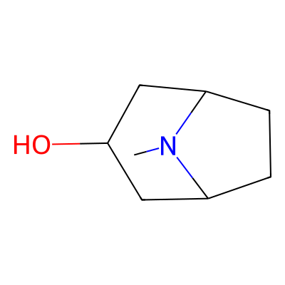 Chemical structure of Tropine