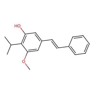 Chemical structure of Tapinarof Mono Methoxy Impurity