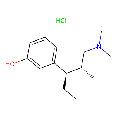Chemical structure of Tapentadol HCl