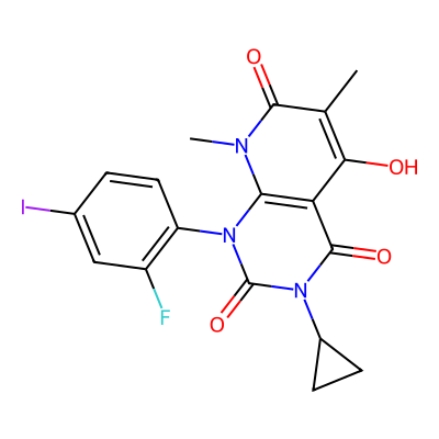 Chemical structure of Trametinib Impurity 3