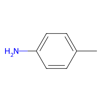 Chemical structure of 4-Toluidine