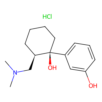 Chemical structure of O-Desmethyl Tramadol Hydrochloride