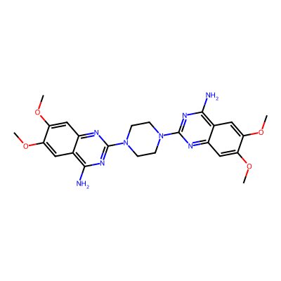 Chemical structure of Terazosin Related Compound C
