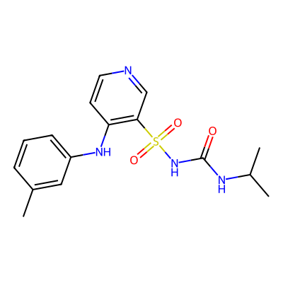 Chemical structure of Torsemide(Inhouse)
