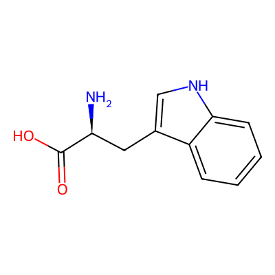 Chemical structure of L-Tryptophan