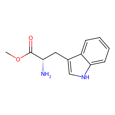 Chemical structure of Tryptophan Methyl Ester