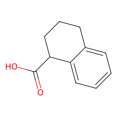 Chemical structure of 1,2,3,4-Tetrahydro-1-naphthoic Acid