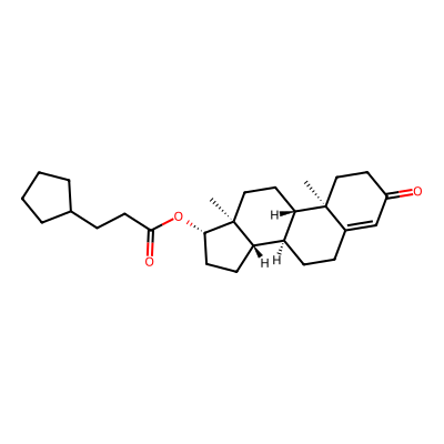 Chemical structure of Testosterone Cypionate
