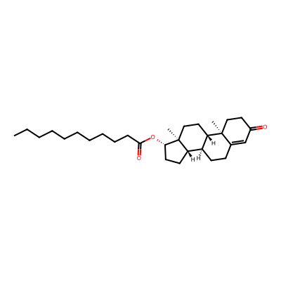 Chemical structure of Testosterone Undeconate