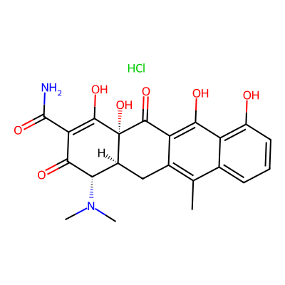 Chemical structure of Anhydrotetracycline Hydrochloride