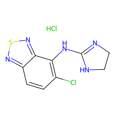 Chemical structure of Tizanidine Working Standard