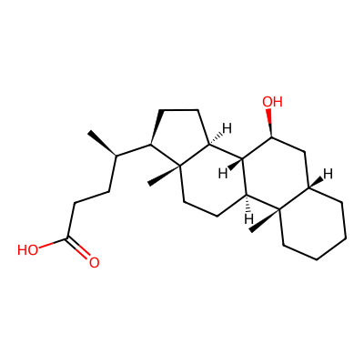 Chemical structure of Ursodeoxycholic Acid Impurity 3