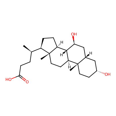 Chemical structure of Ursodeoxycholic Acid