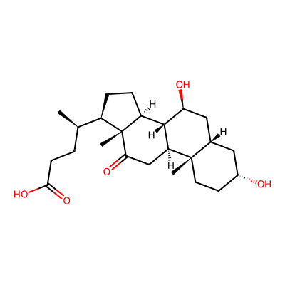 Chemical structure of 12-Ketoursodeoxycholic Acid