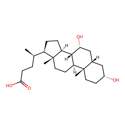 Chemical structure of Ursodeoxycholic Acid Impurity A