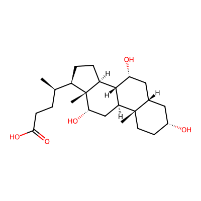 Chemical structure of Ursodeoxycholic Acid Impurity B