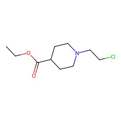 Chemical structure of Ethyl 1-(2-chloroethyl)piperidine-4-carboxylate