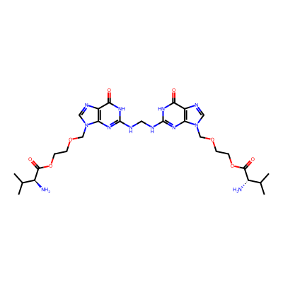 Chemical structure of Valaciclovir EP Impurity  P